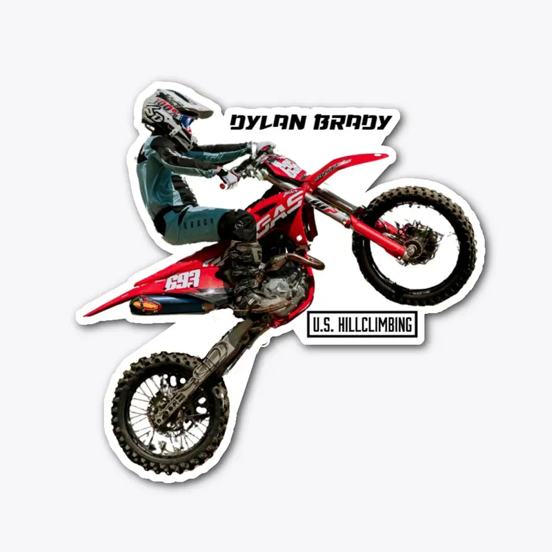 Dylan Brady Hillclimb Sticker