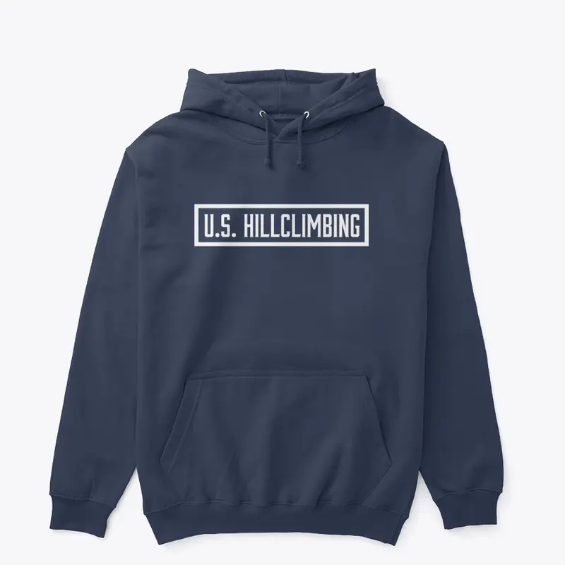 U.S. Hillclimbing White Logo Hoodie