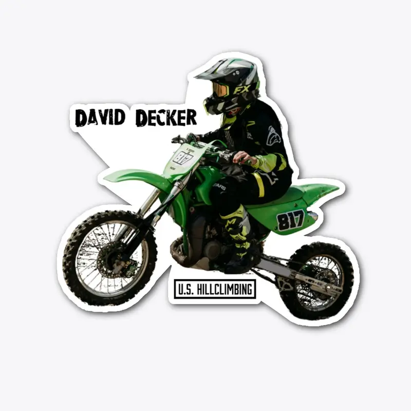 David Decker Hillclimb Sticker