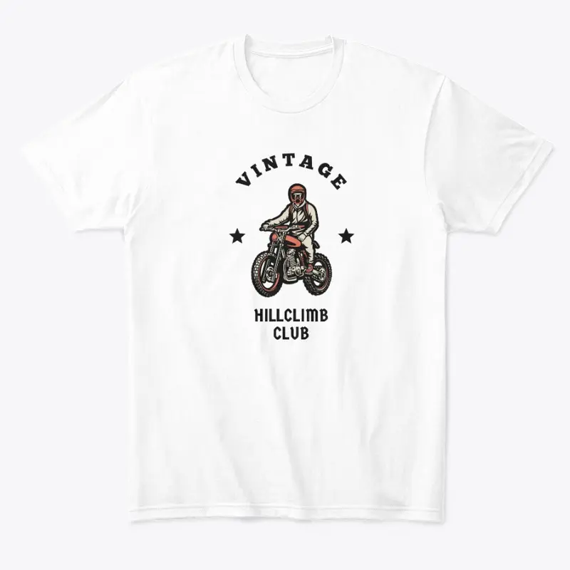 Vintage Hillclimb Club White Tee